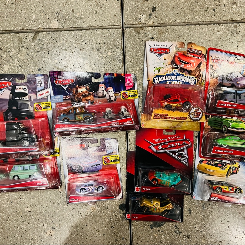 Pixar Cars Set of 10 Rare